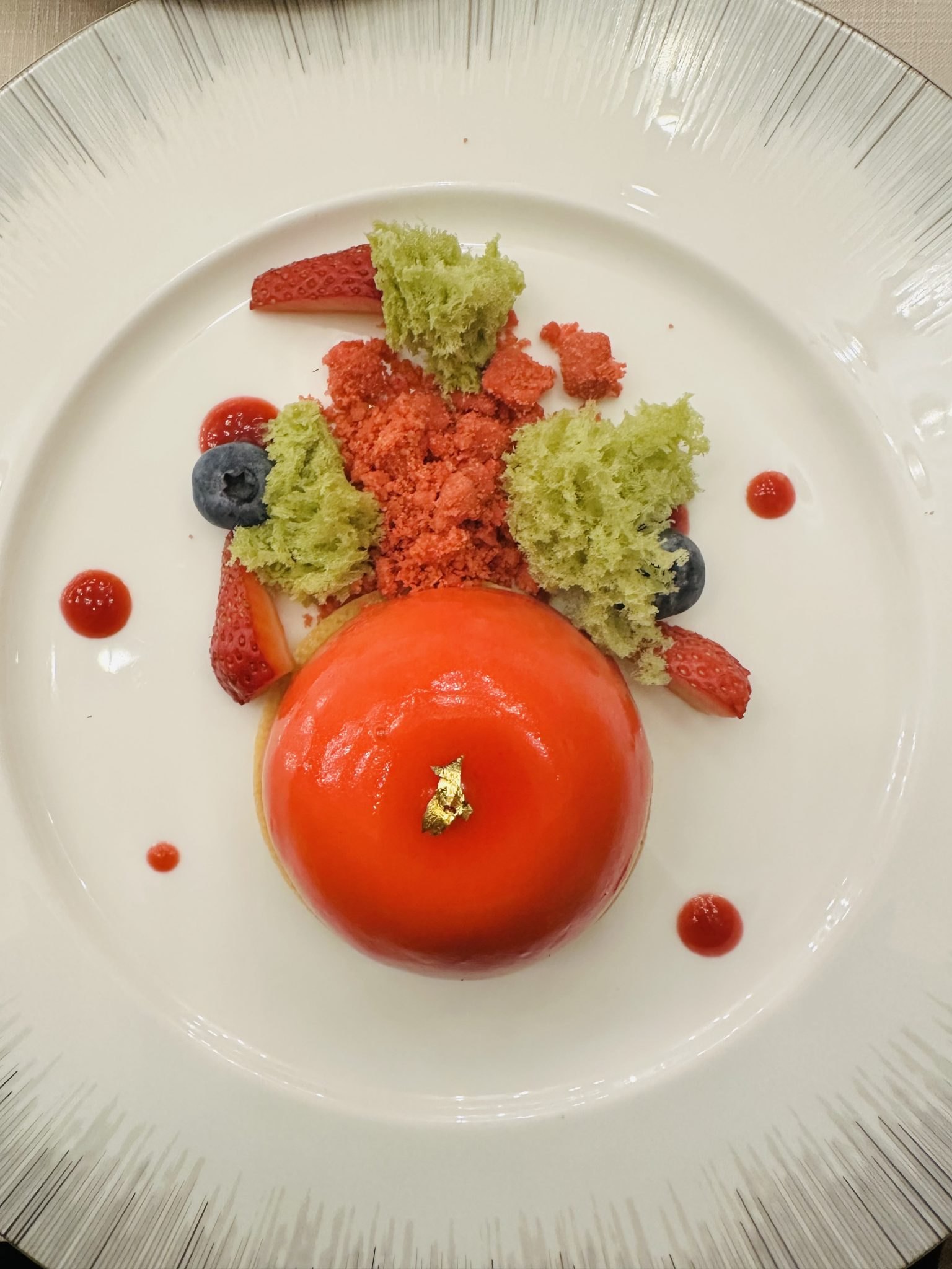 Plated dessert