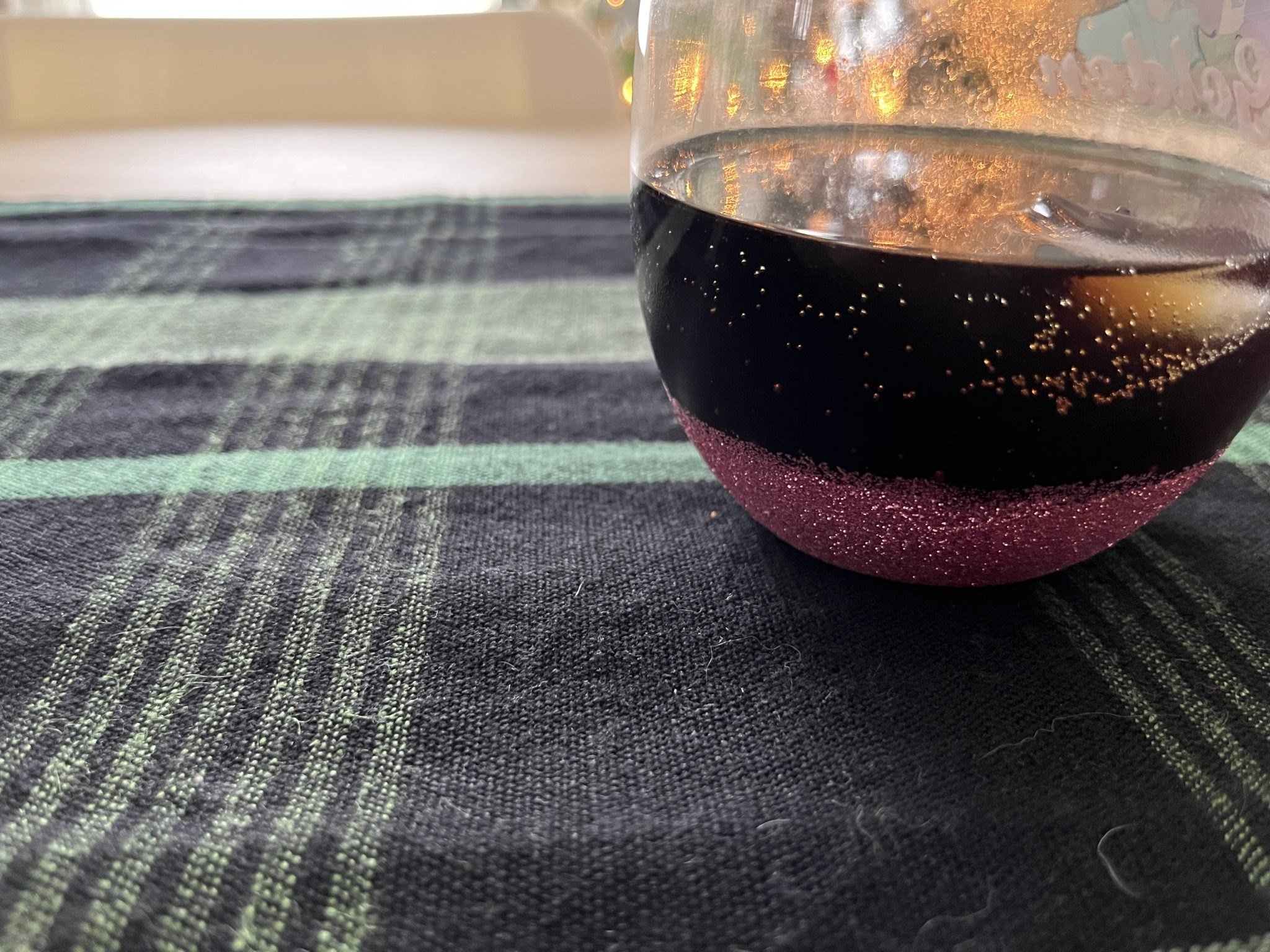 Glass on the table