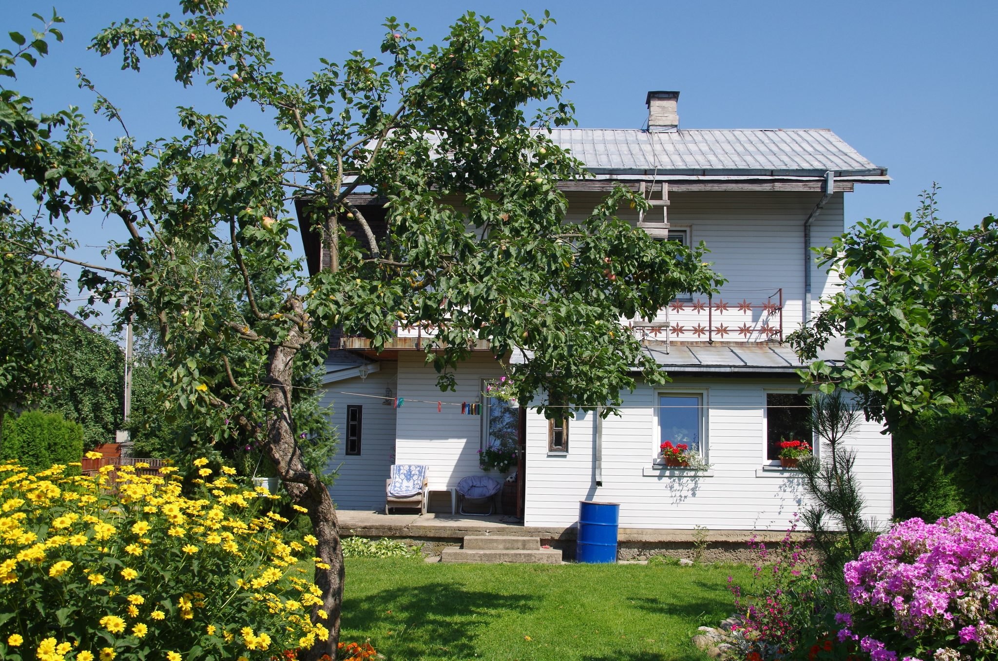 Family home with garden