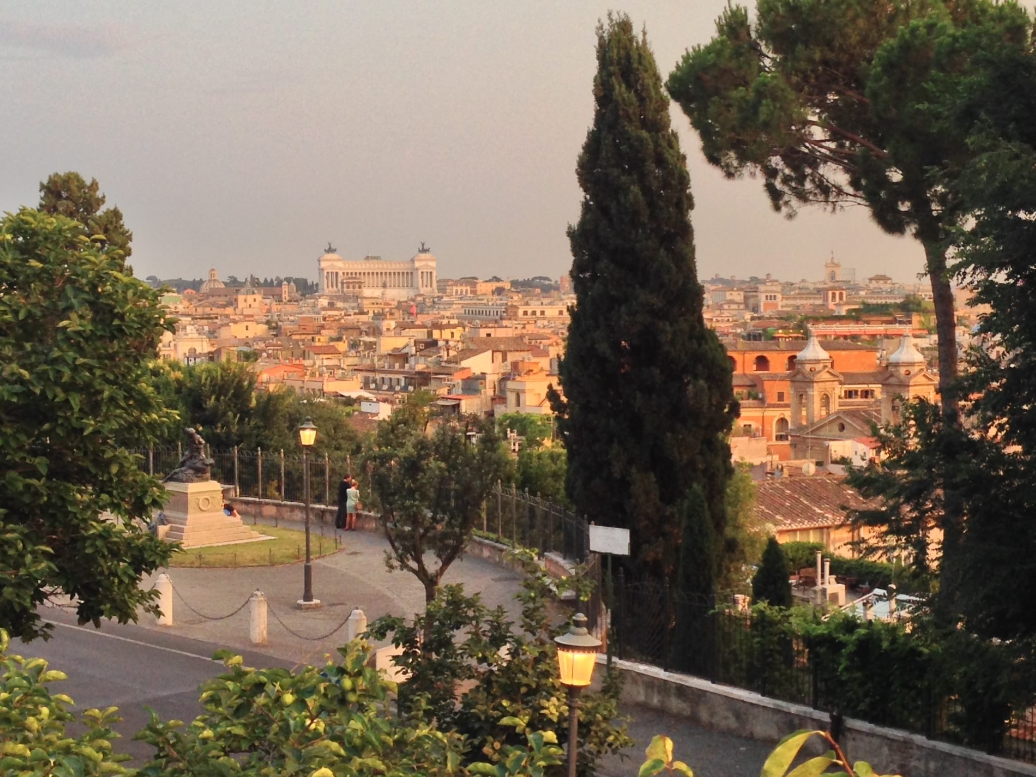 View over rooftops